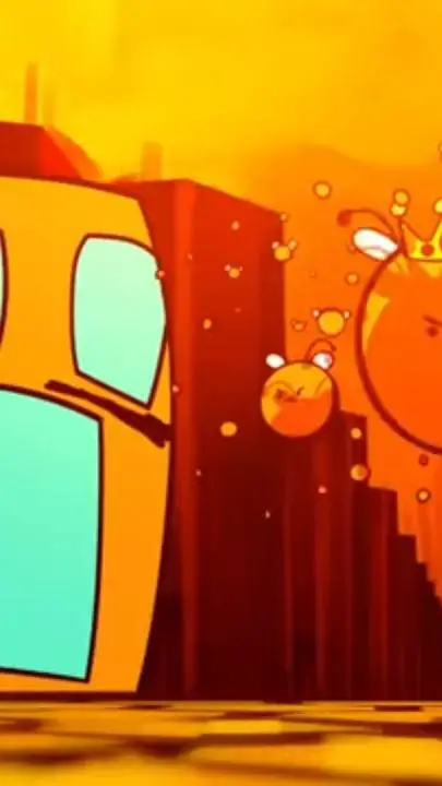 ai character: geometry dash b  background