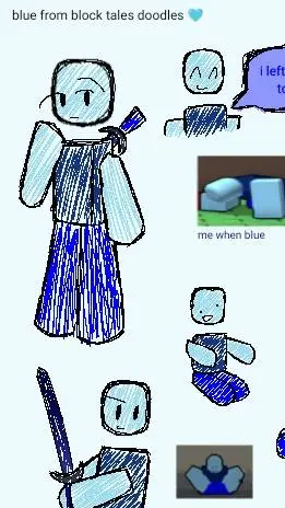 ai character: Blue Noob background