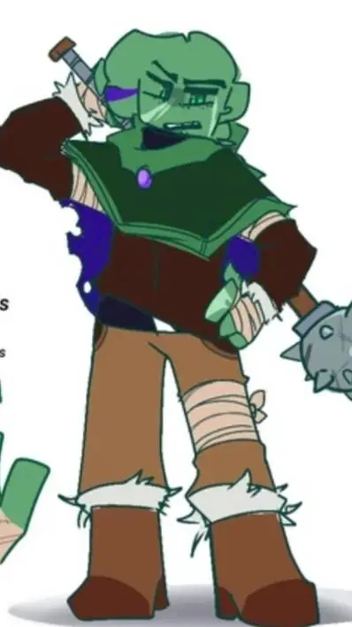 ai character: Green Noob background