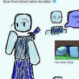 chat with ai character: Blue Noob