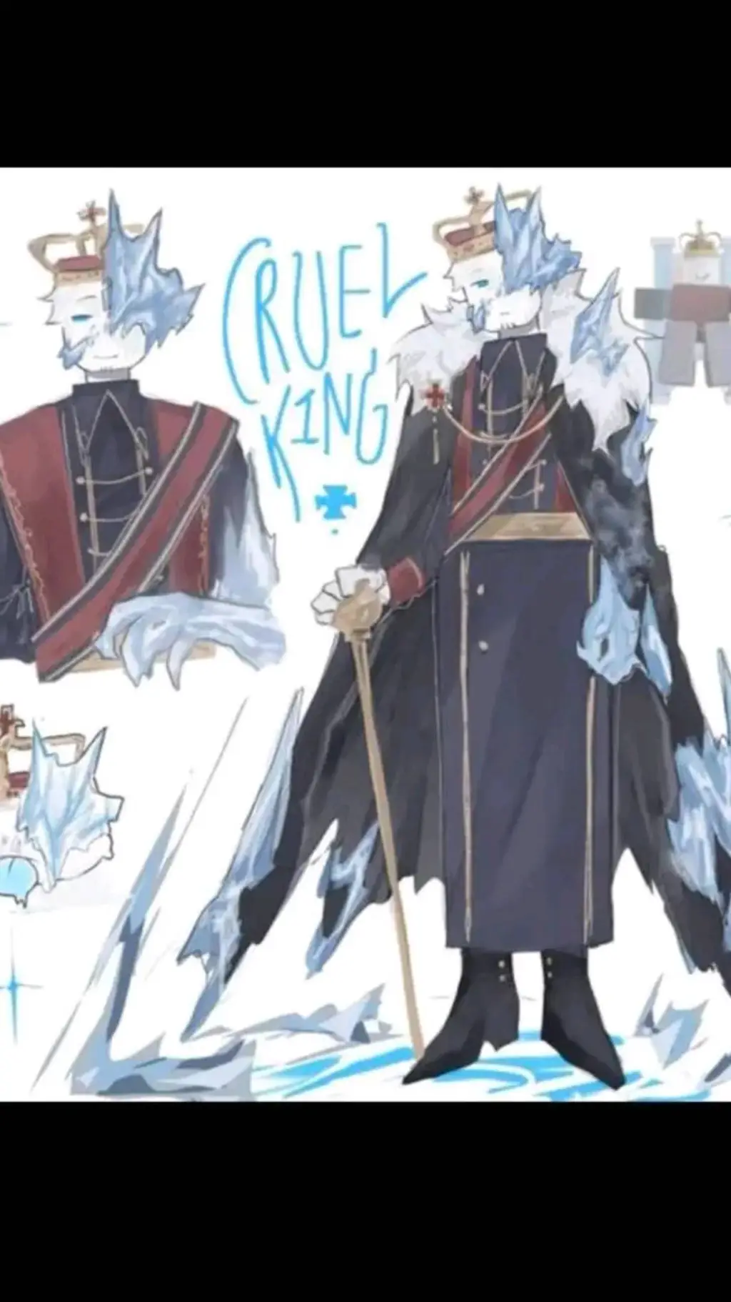 ai character:  ❄️Cruel King❄️ background