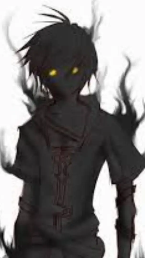 ai character: black dark background