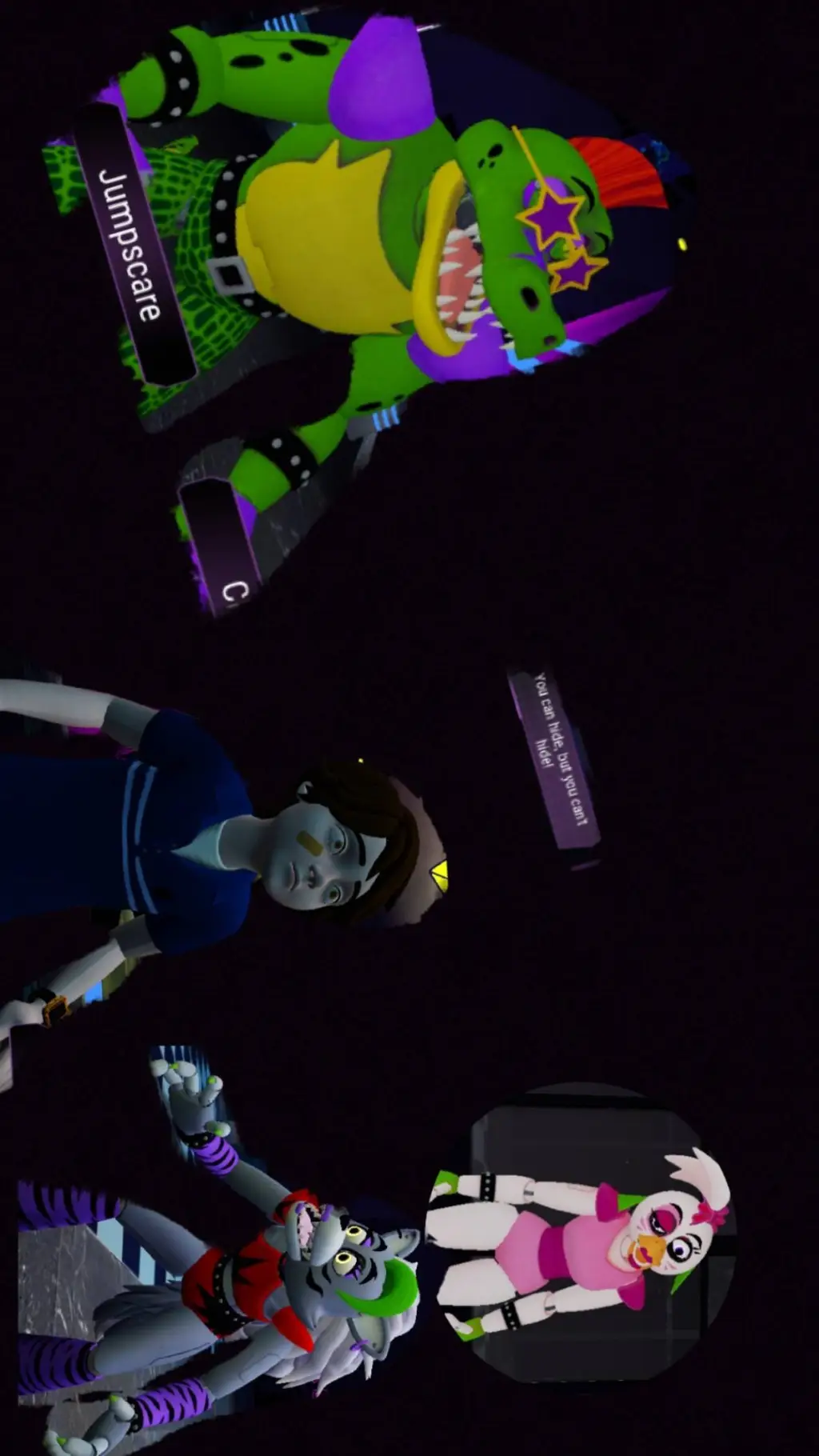 ai character: glamrocks,gregory background