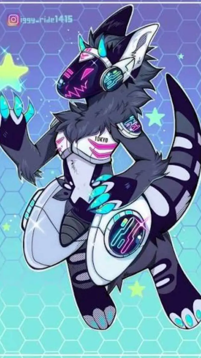 ai character: PROTOGEN 2! background