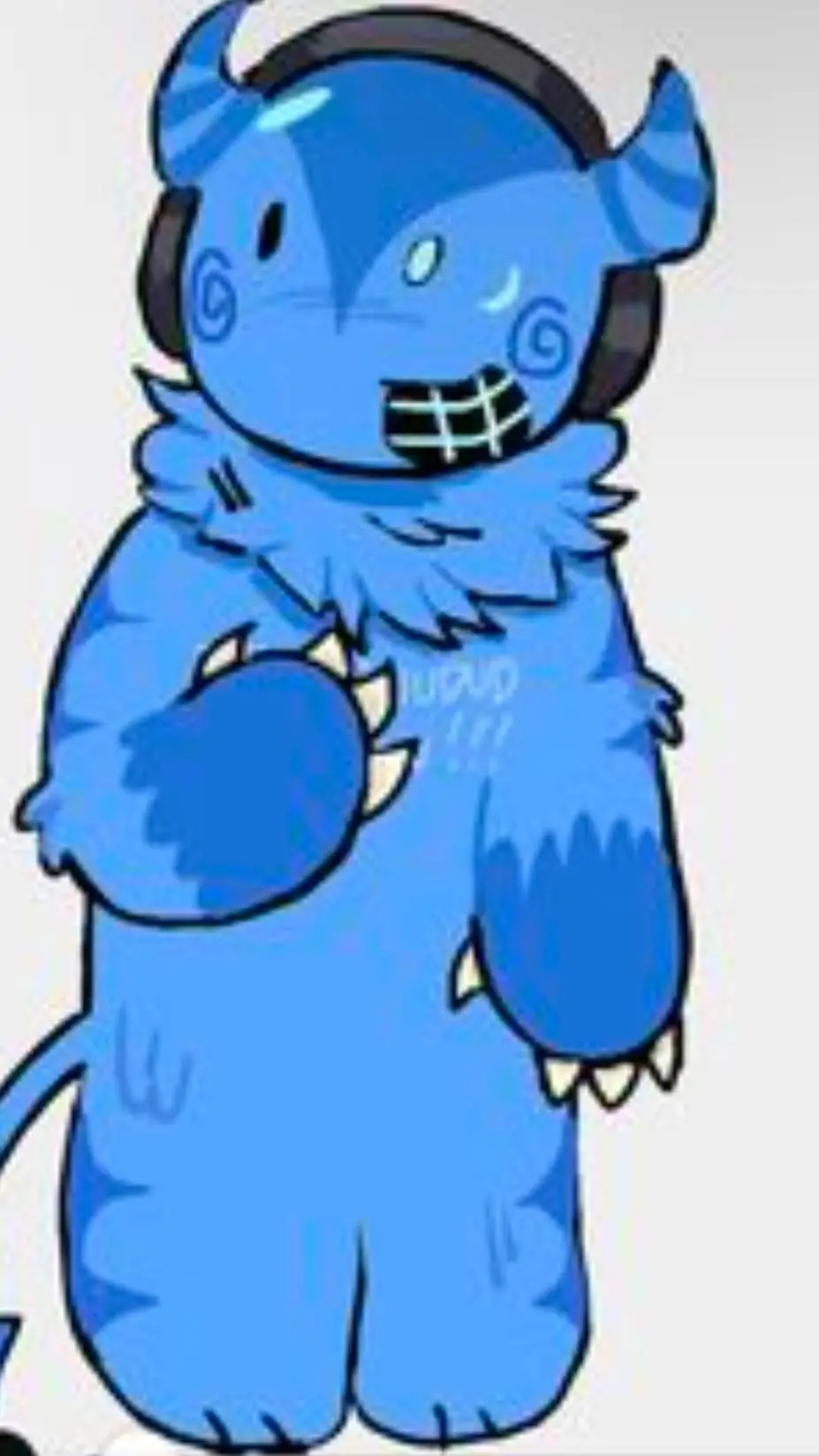 ai character: bluudud background