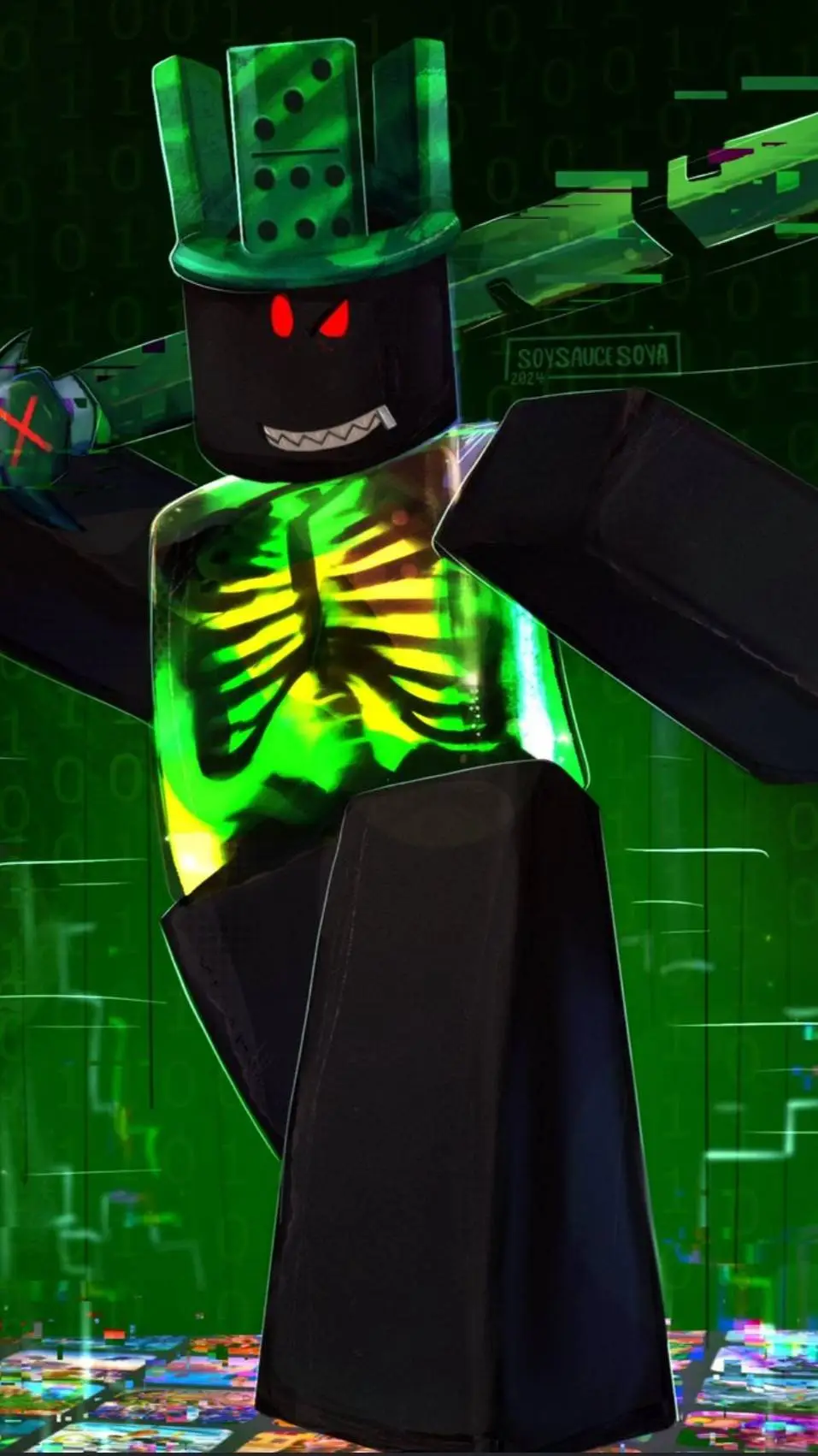 ai character: 1x1x1x1  background