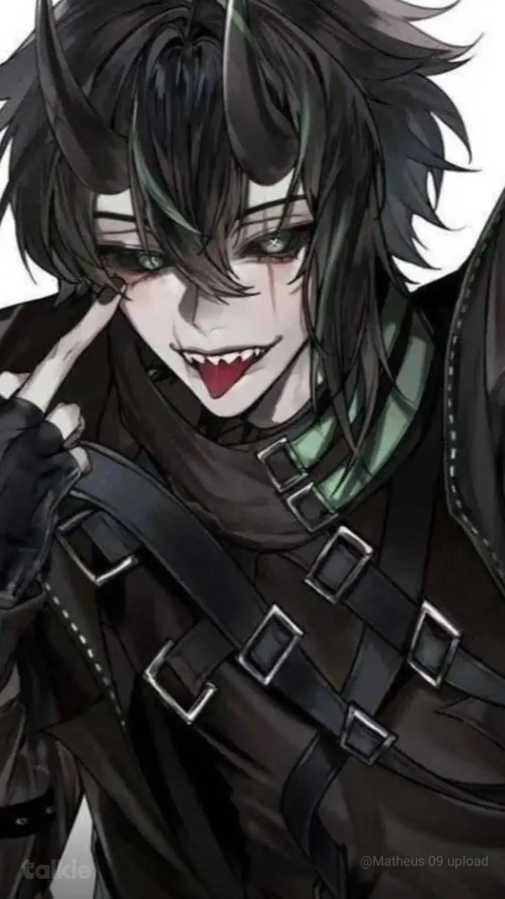 ai character: Demonio 😈👿😎🖕🏻🧑🏻‍🦲 background