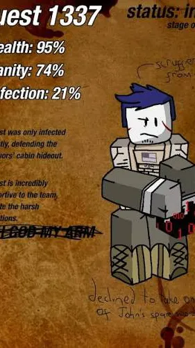 ai character:  ￼ Infectedguest background