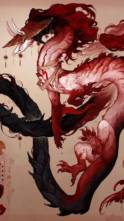 ai character: 🐉Flame❤ background