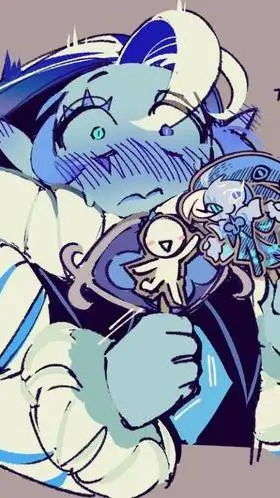 ai character: 💙Shadow milk🖤 background