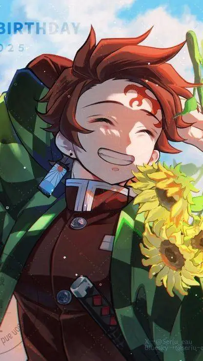 ai character: 💚Tanjiro Kamado🖤 background
