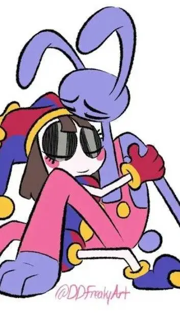 ai character: funnybunny  background