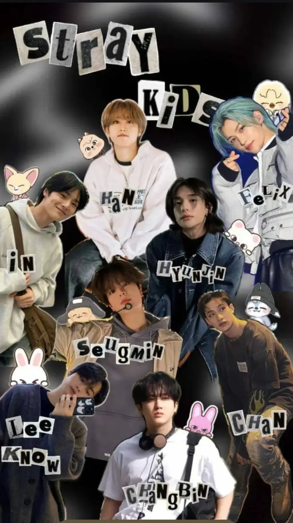 ai character: ♡°~Stray kids~°♡ background