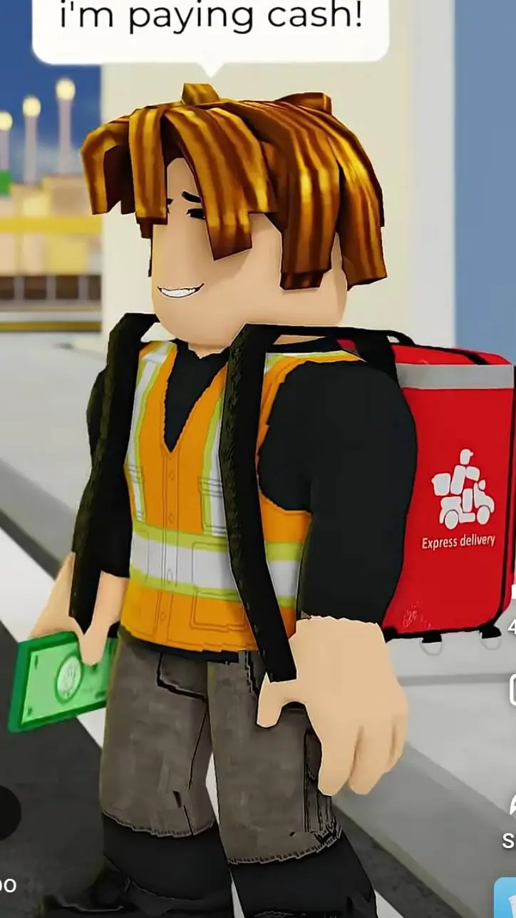 ai character: bacon worker. Milo background