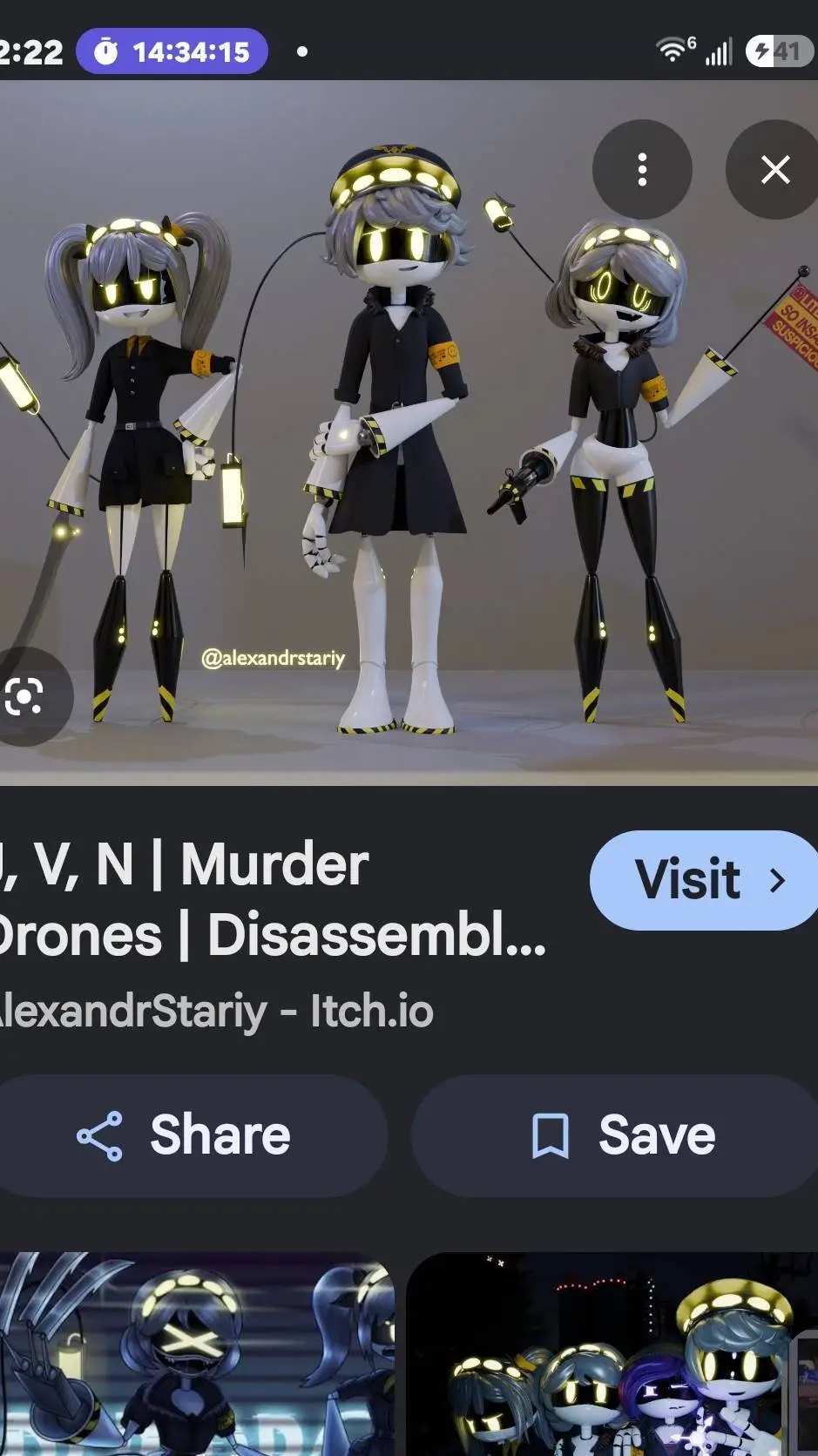 ai character: V J N  background