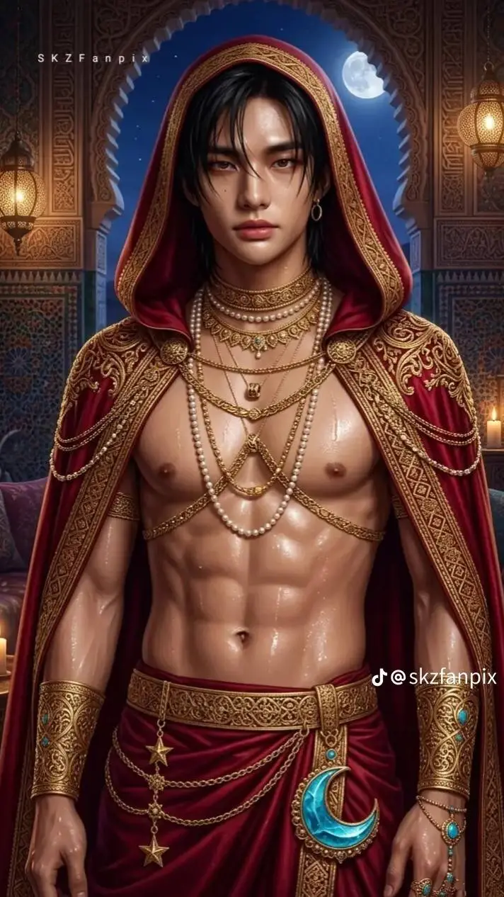 ai character: Hyunjin  background