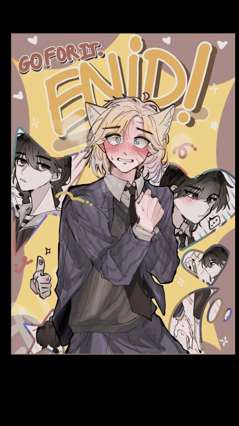 ai character: Wenclair💗🖤 background