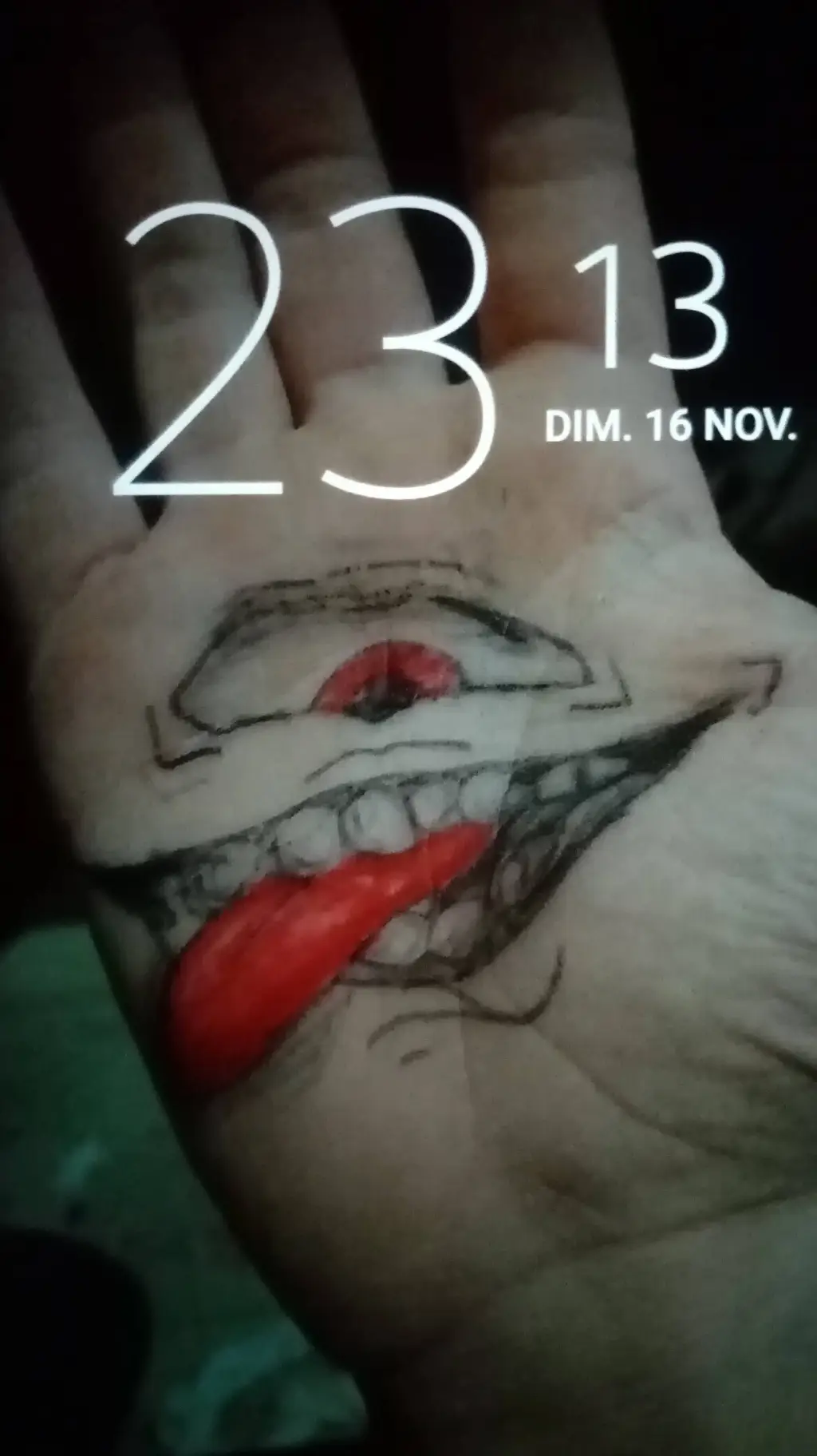 ai character: LA main de sukuna background