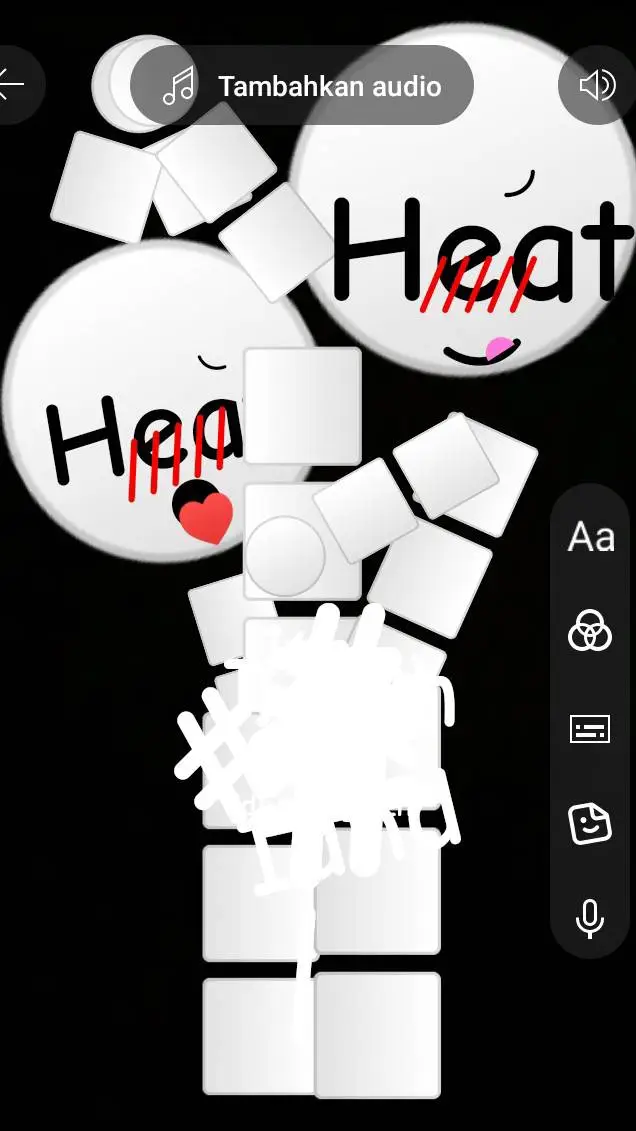 ai character: heat background