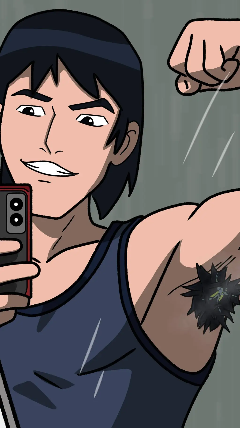 ai character: Kevin gigante  background