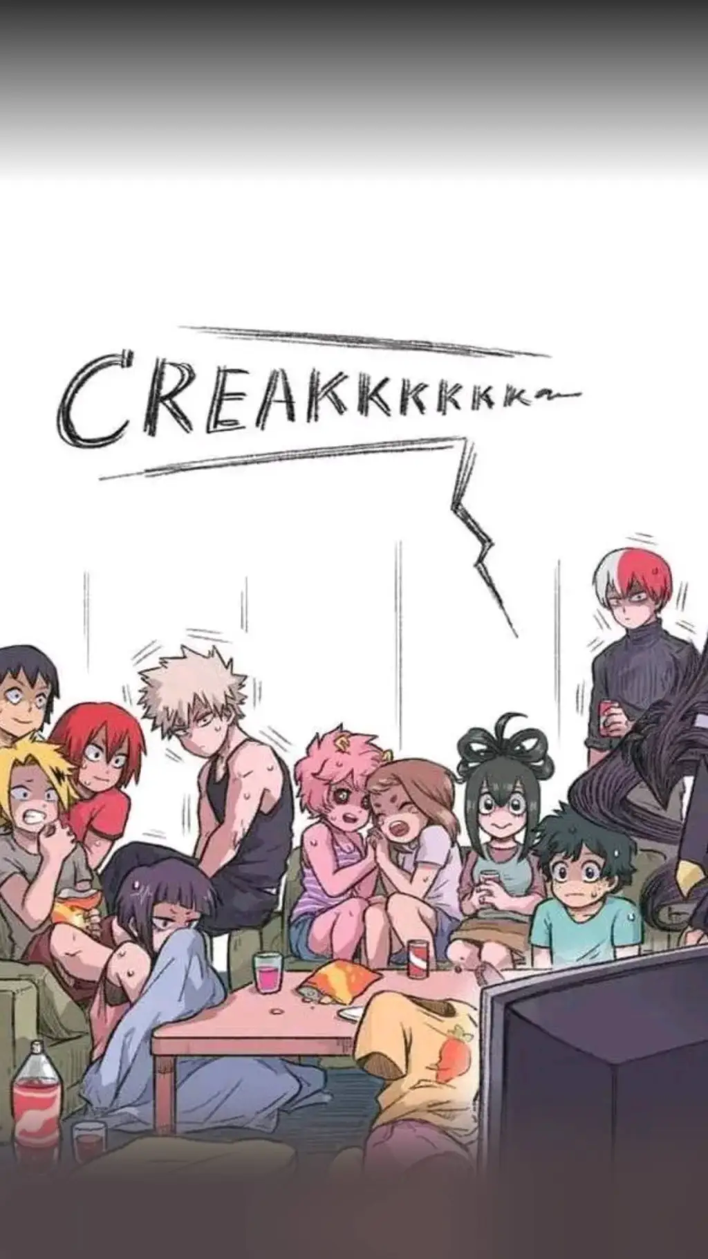 ai character: mha sleepover background