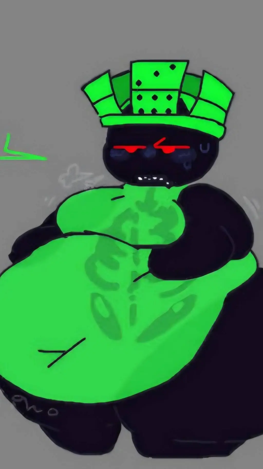 ai character: Fat 1x1x1x1 background