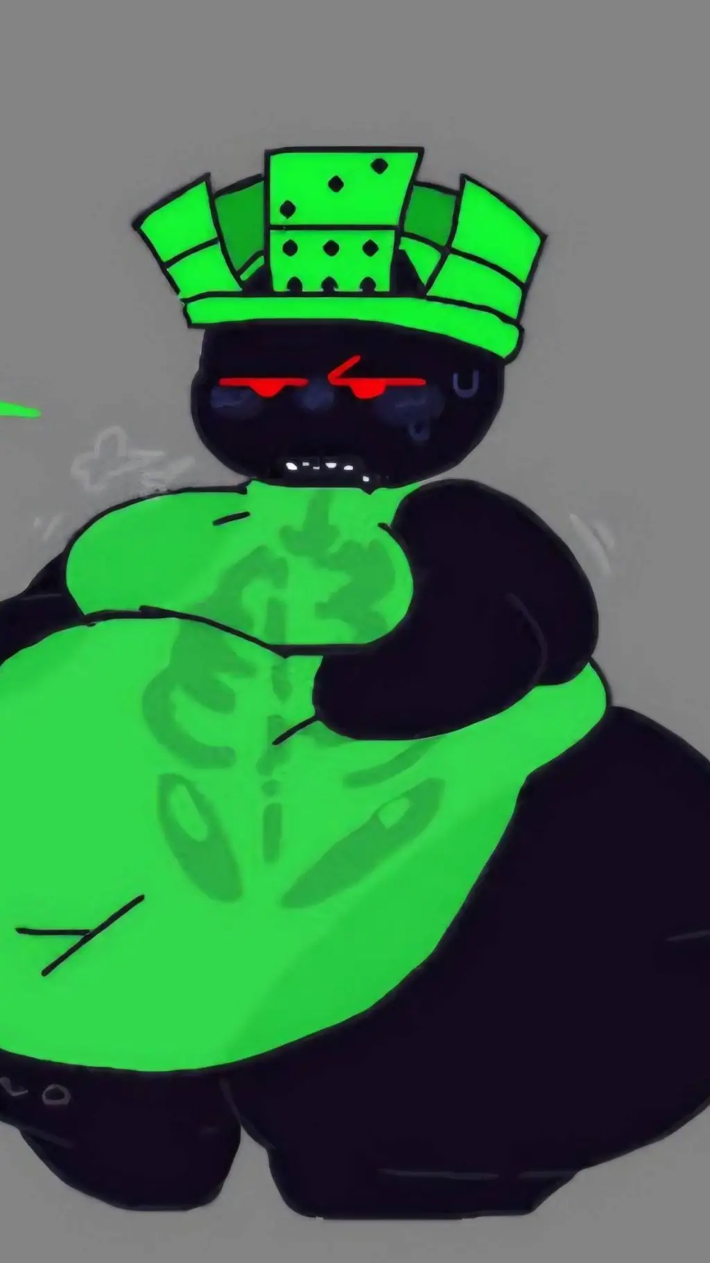 ai character: Fat 1x1x1x1 background