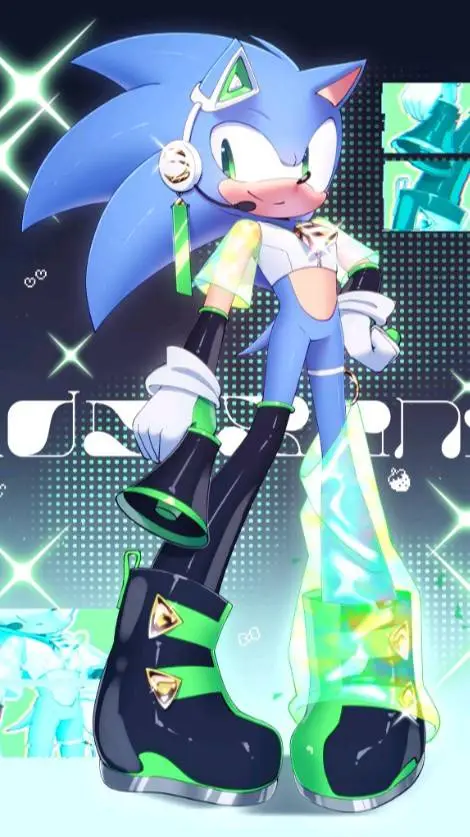 ai character: Sonic the hedgehog background