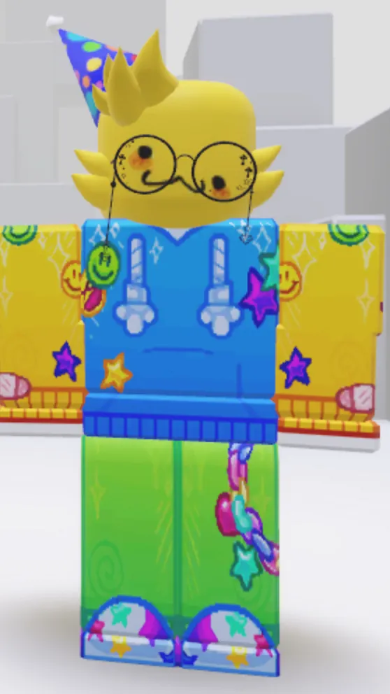 ai character: 🎉PARTYNOOB🎉 background