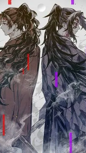 ai character: Yoriichi and koku background