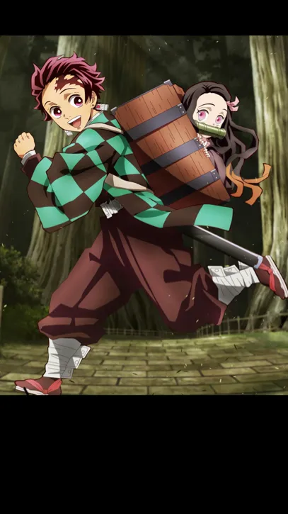 ai character: Tanjiro and nezuko background
