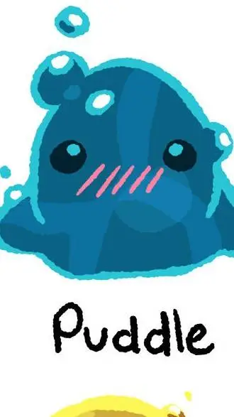 ai character: puddle slime background