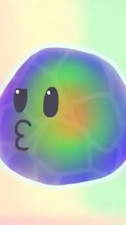 ai character: mosaic slime background