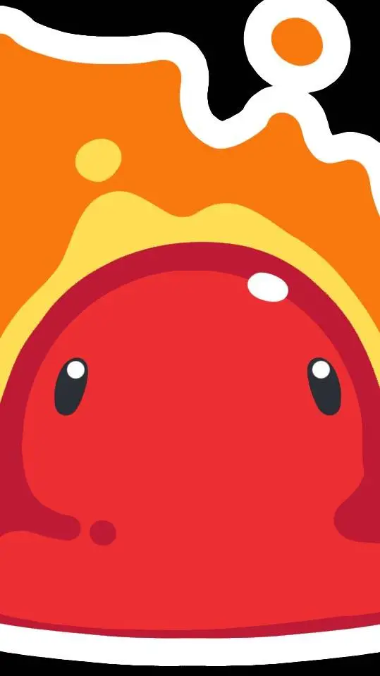 ai character: fire slime background