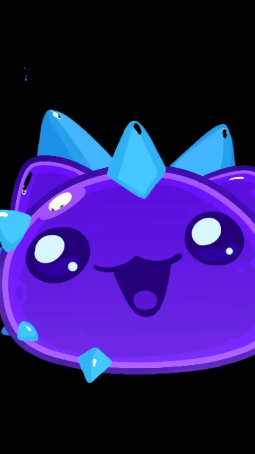 ai character: Crystal slime background
