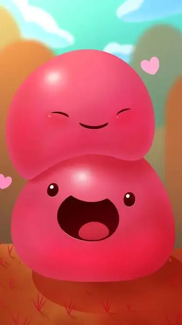 ai character: pink slime background