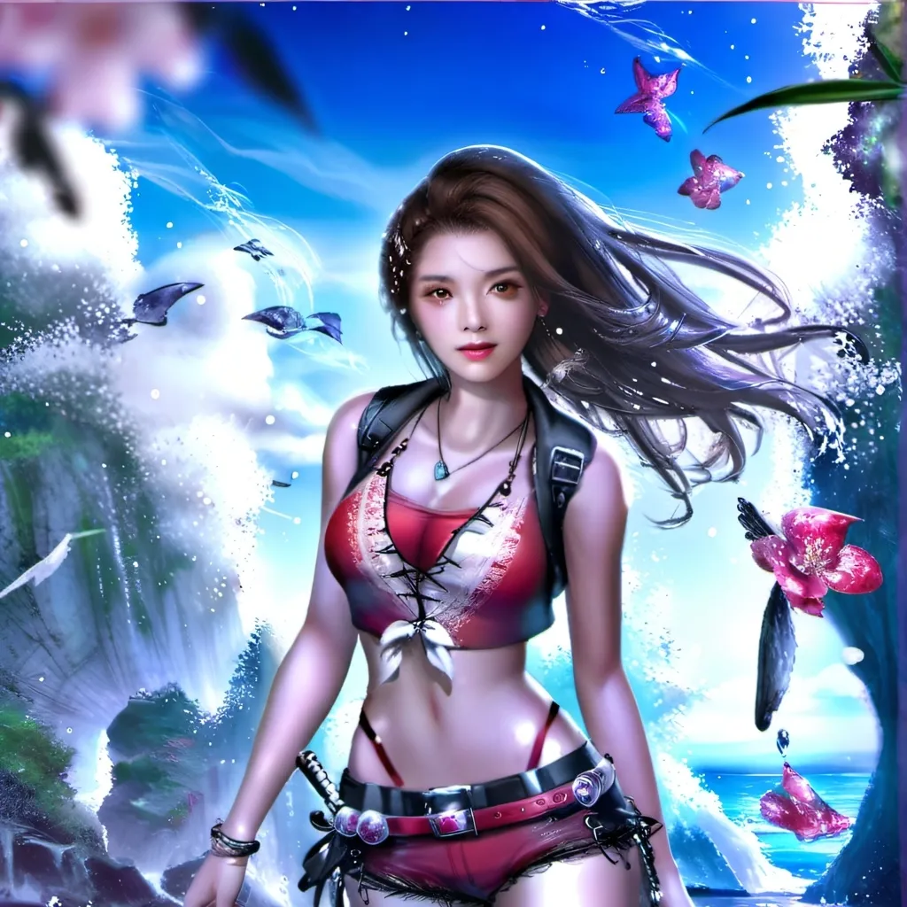 chat with ai character: Beach girl
