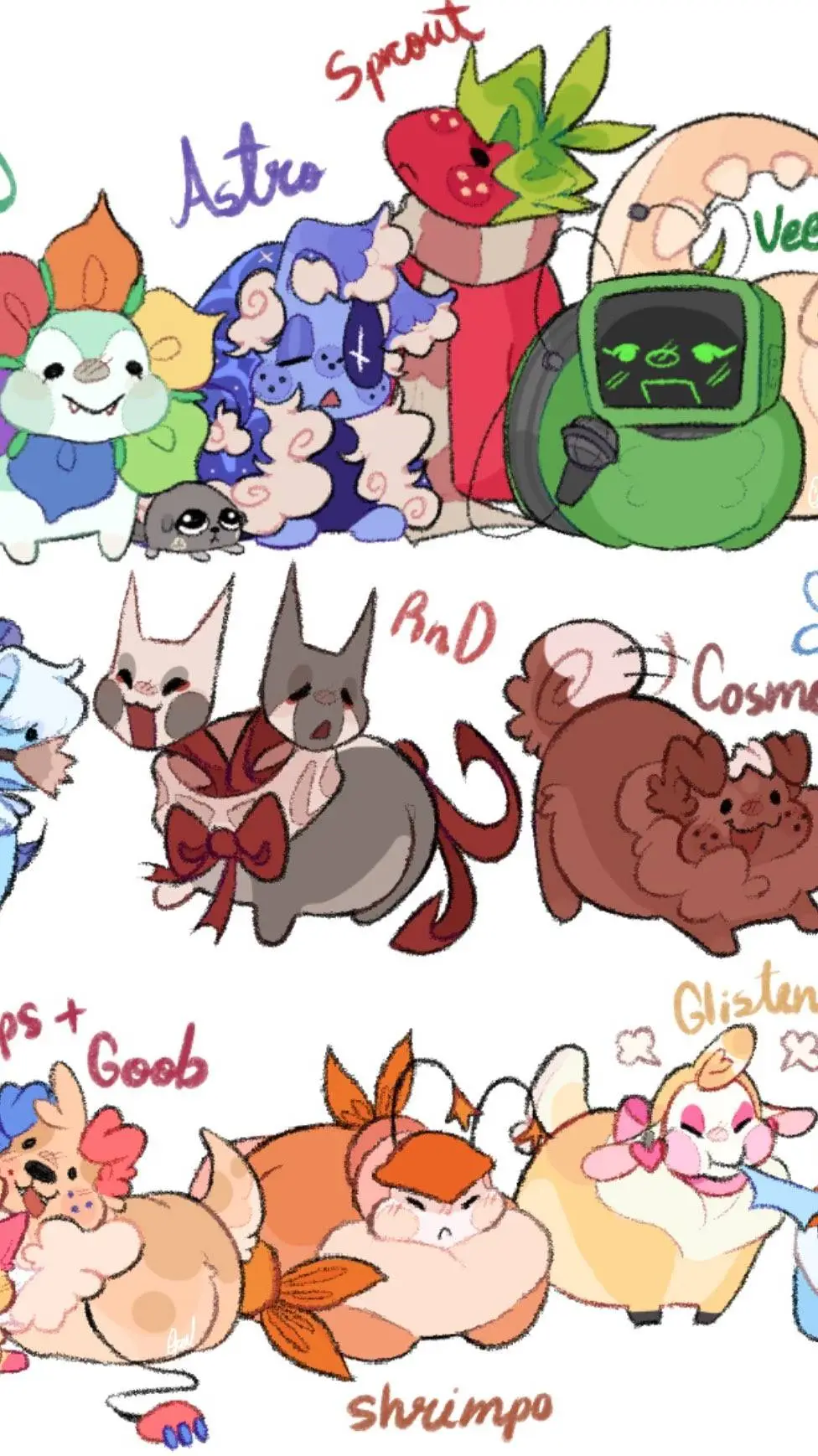 ai character: dw but critter background
