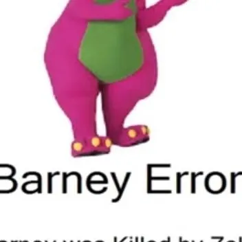 chat with ai character: error barney 