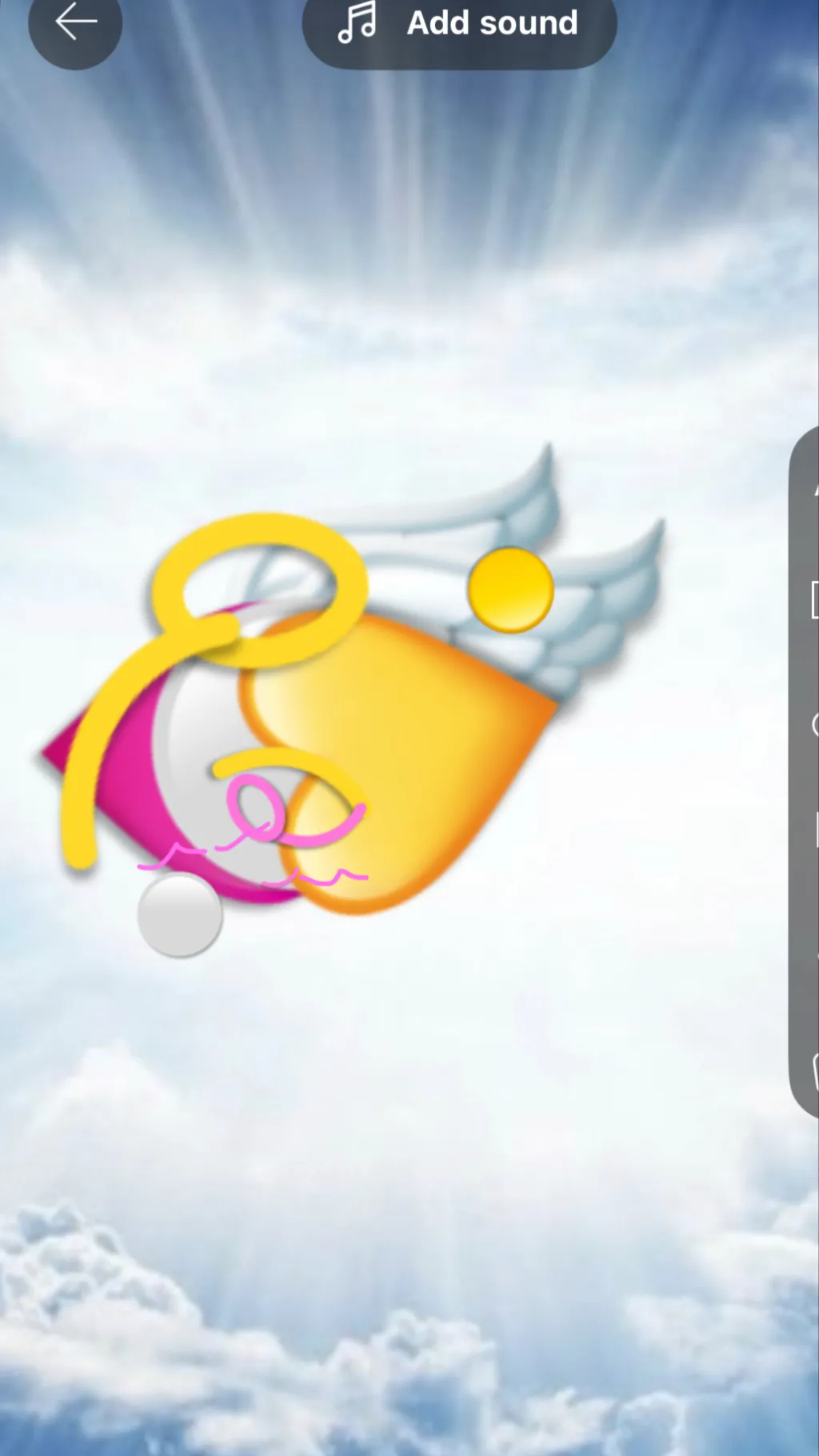 ai character: Angel tired background