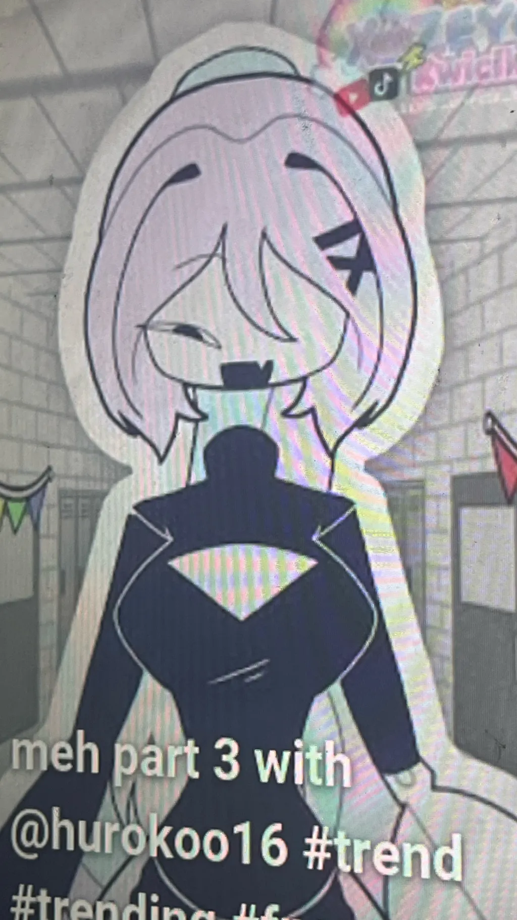 ai character: Miss￼ 🩷🩵🩷🩵 background