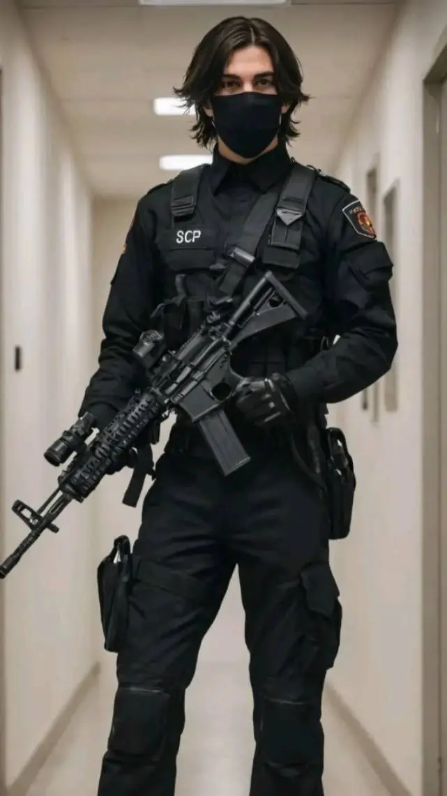 ai character: 🇹🇷scp guard arif🖤 background