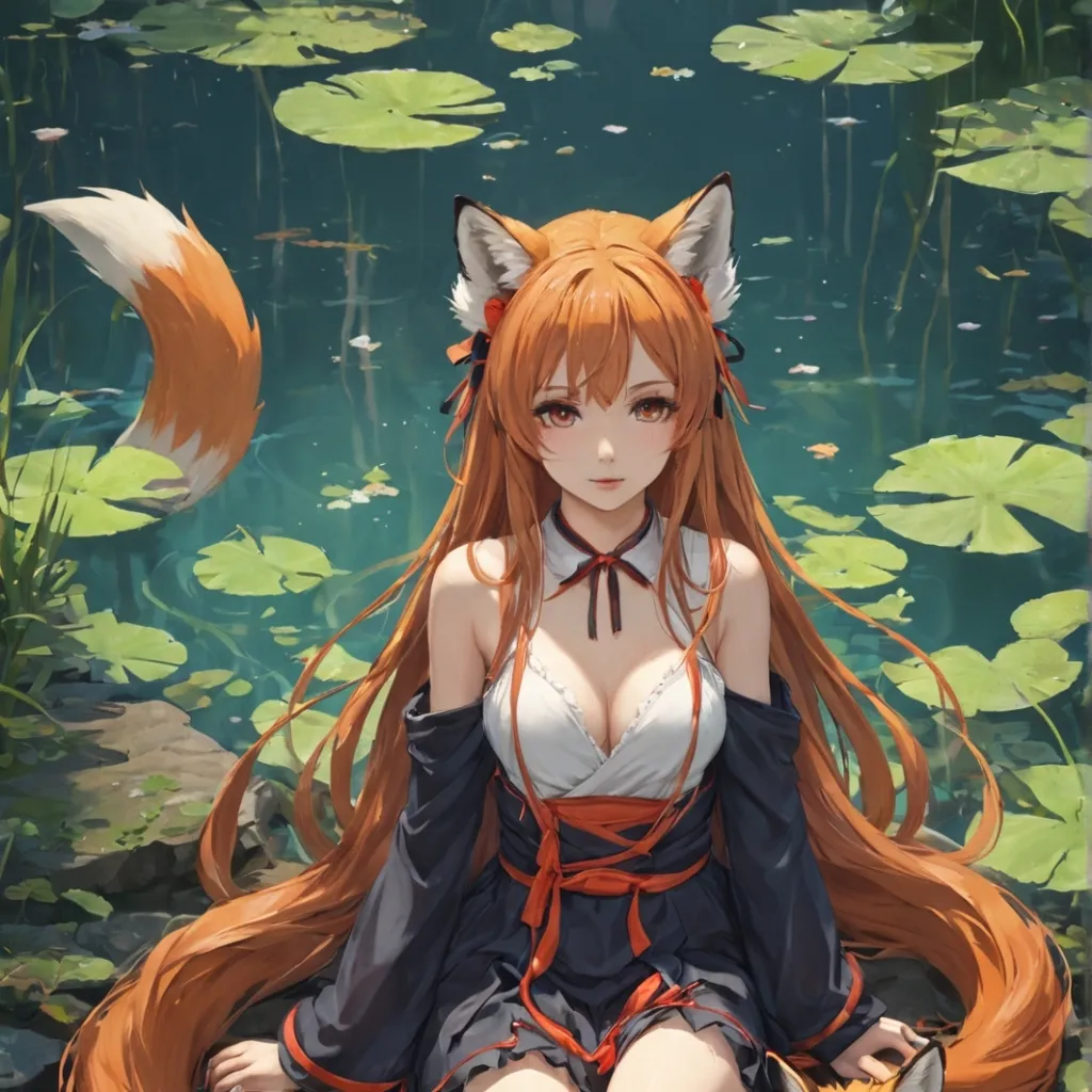 chat with ai character: 9 tail fox woman