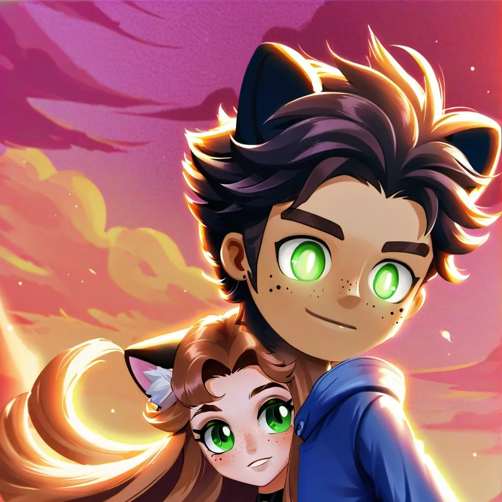 chat with ai character: luna y Germán 