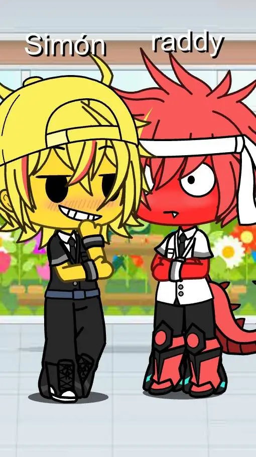 ai character: Simón x raddy 💛❤️ background