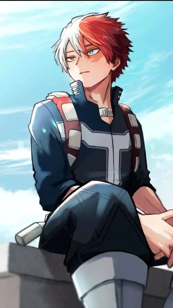 ai character: 🔥SHOTO TODOROKI🧊 background