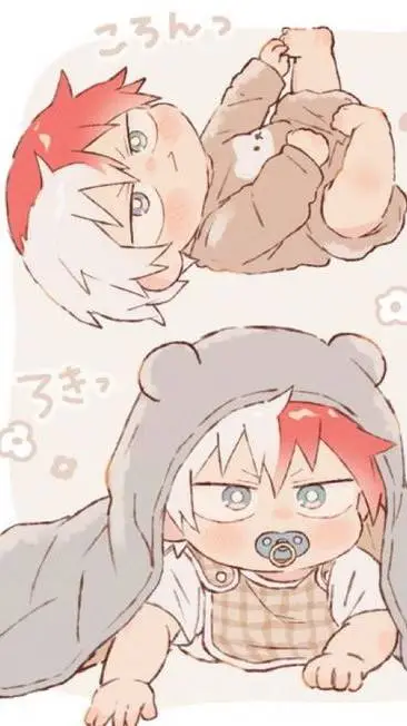 ai character: 🔥SHOTO TODOROKI🧊 background