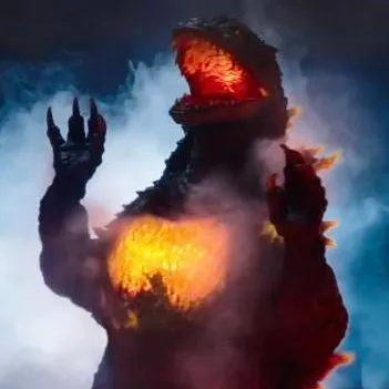 chat with ai character: Burning Godzilla 