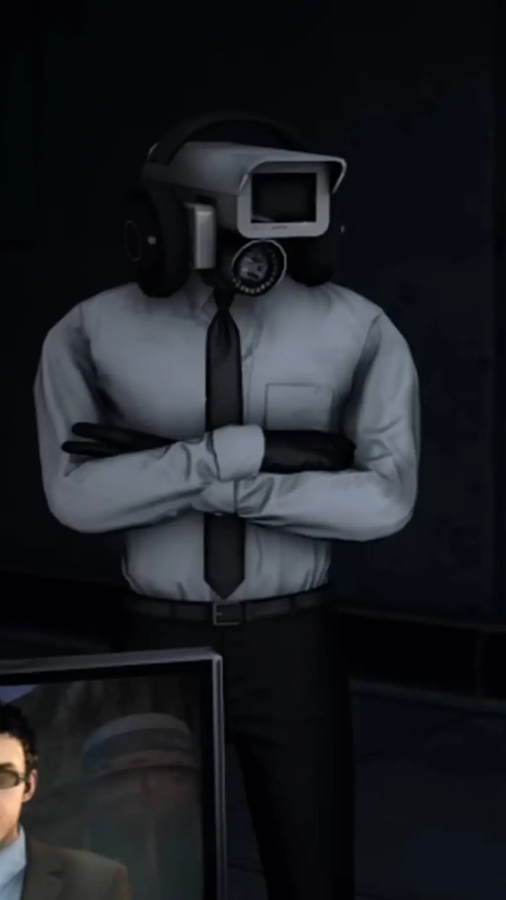 ai character: Cameraman background