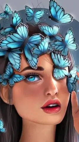 ai character: runa story 💙🌊💧🌀❄️ background